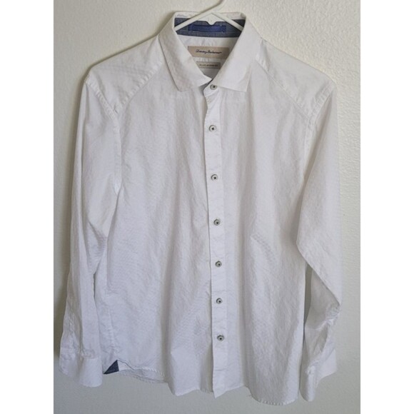 Tommy Bahama Other - Tommy Bahama Button Down Shirt Long Sleeve Island Modern White Checkers Size S